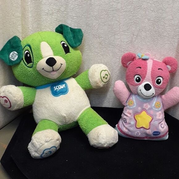 LeapFrog My Pal Scout and Soothing songs Bear Interactive Plush Puppy Toys - Picture 1 of 9